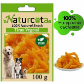Натурални вегетариански лакомства за кучета Naturcota - Зеленчукови лентички 100гр